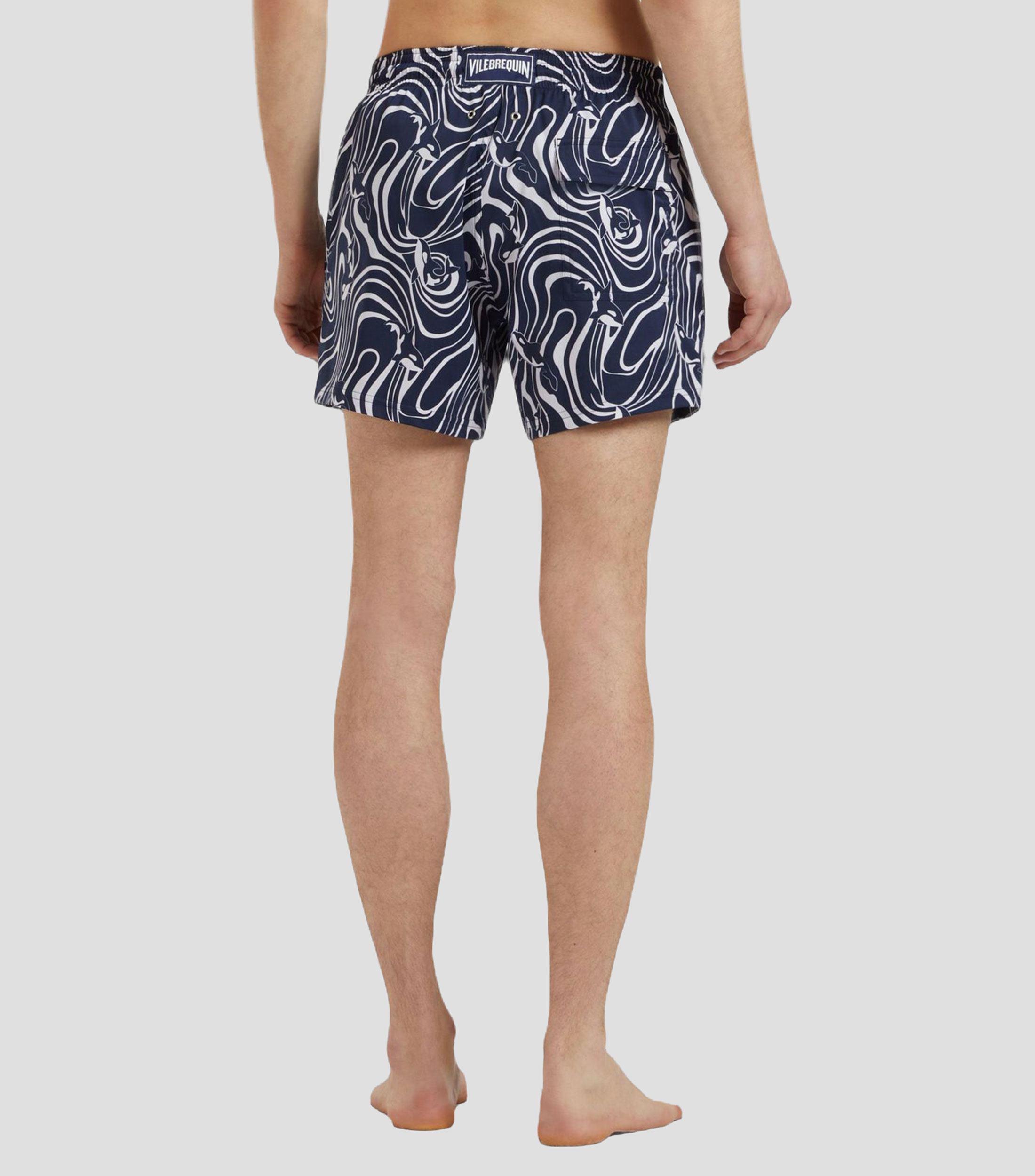 Traje de baño corto Orcas estampado Hombre